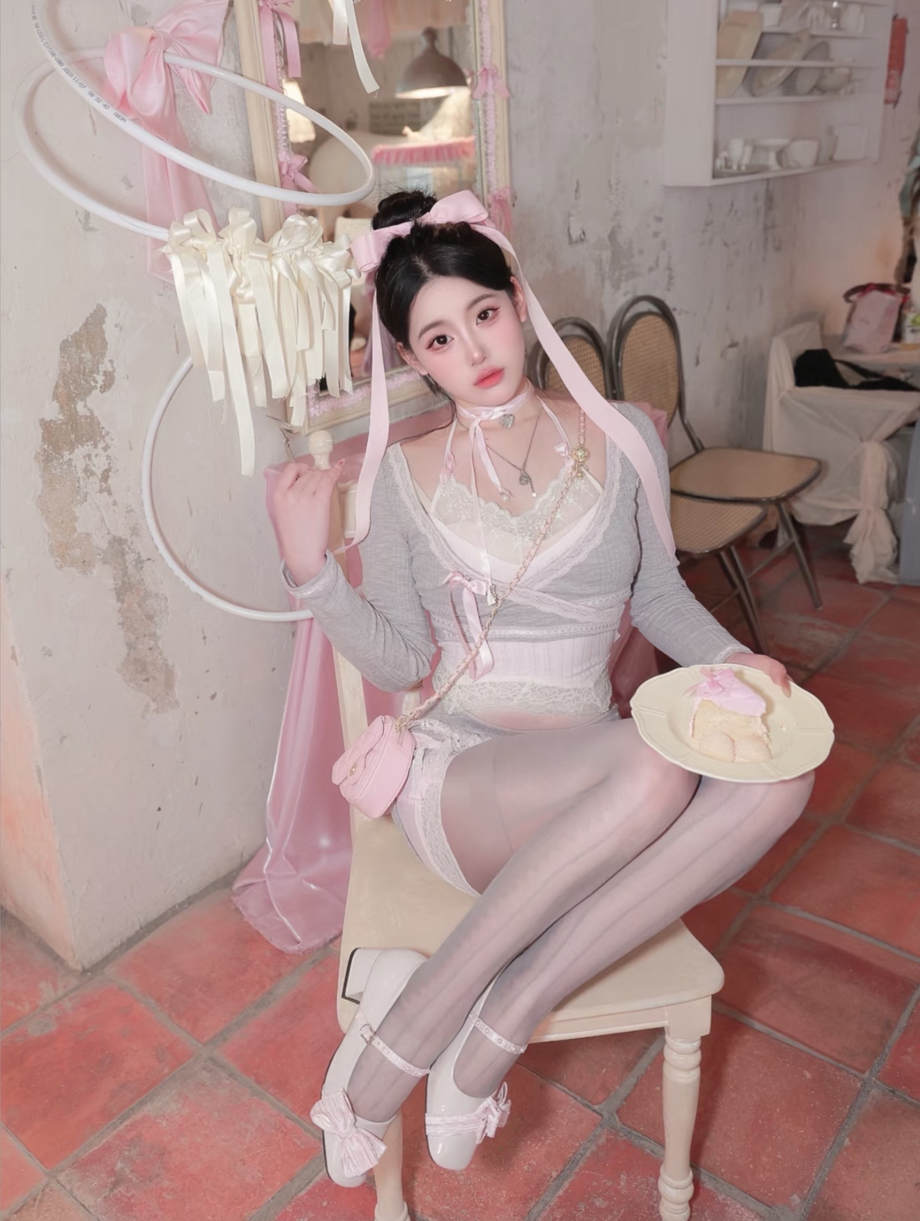 可爱性感小巧白丝小仙女制服情趣样样都会玩